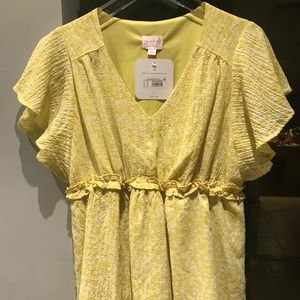 Yellow maternity shirt